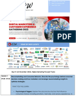 Digital Marketers Customer Experience Professionals Gathering Scheduled From The 22nd To The 24th of N