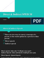 Direct & Indirect Tense