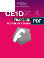 Évaluation Certificative - CE1D 2018 - Français - Dossier de L Enseignant Et Guide de Correction (Ressource 14596)