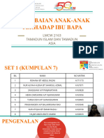 Pengabaian Anak-Anak Terhadap Ibu Bapa: LMCW 2163 Tamadun Islam Dan Tamadun Asia