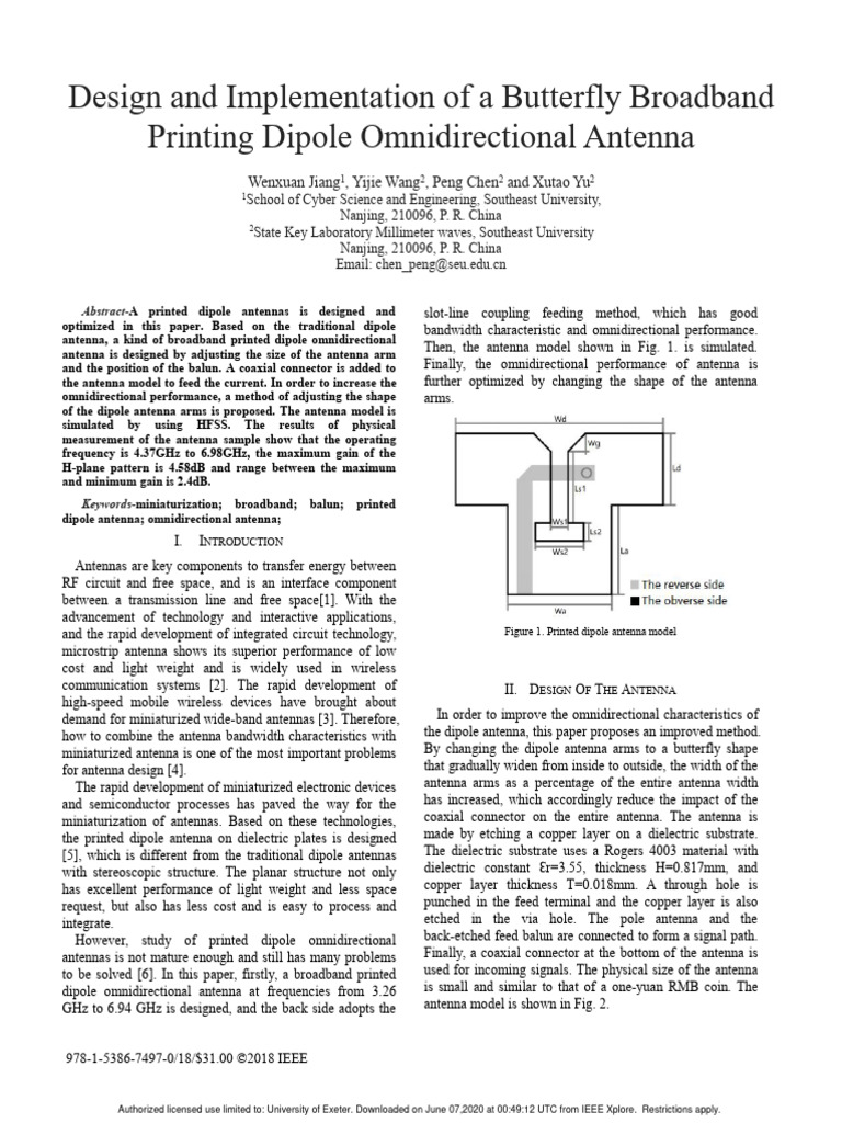 Optimizing Broadband Antenna Design | PDF | Computers