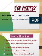 Presentation - Pointers Array of Pointers KB