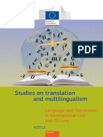 Study On Language and Translation in International Law and EU Law