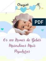 Os 100 Nomes de Bebês Masculinos Mais Populares em 2023