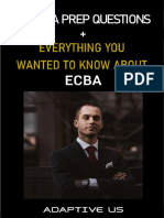 FREE ECBA Mock Questions + Exam Info - July 2021 Edition