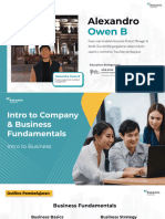 Introduction To Company & Business Fundamentals - Business Fundamentals
