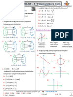 Fonksiyonlar Konu Anlatımı Testi 1