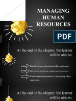 Managing Human Resources Chapter 5