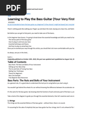 Bass Lesson