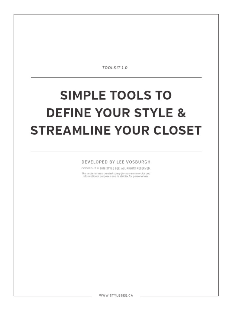 Stylebee definestreamline toolkit 1 0 pdf