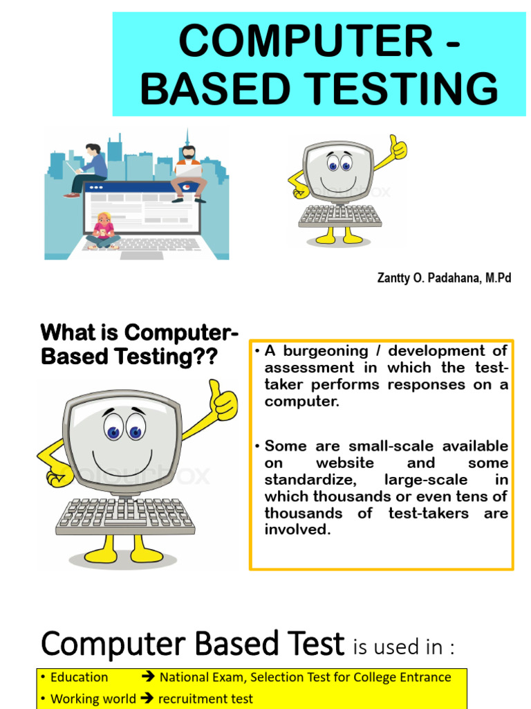 11th Meeting - Computer - Based Testing | PDF | Tests | Evaluation Methods