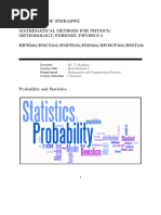 Probability and Statistics