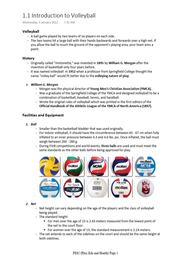 Volleyball Pdf Volleyball Athletic Sports