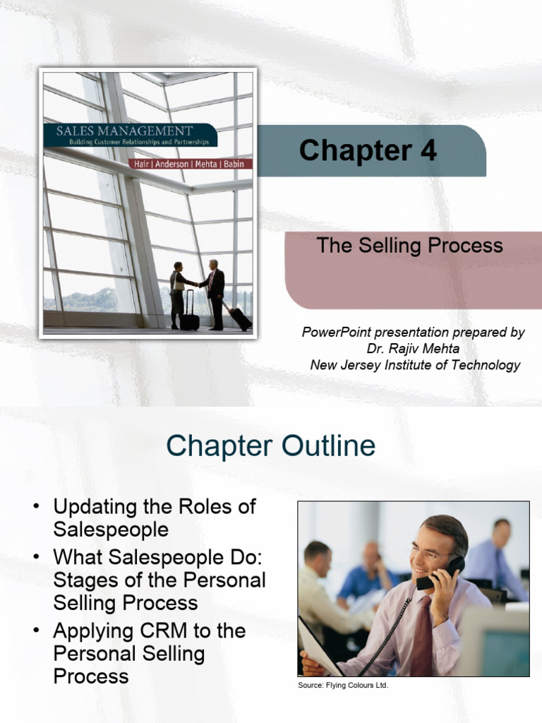 Week 4 The Selling Process Pdf Sales Customer Relationship Management
