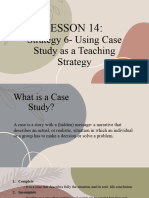 Using Case Study As A Teaching Strategy