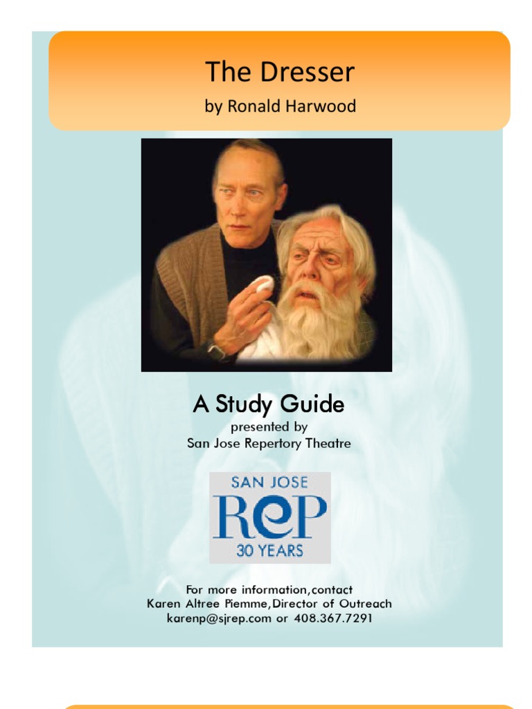 The Dresser Roland Harwood A Study Guide PDF Military Violence