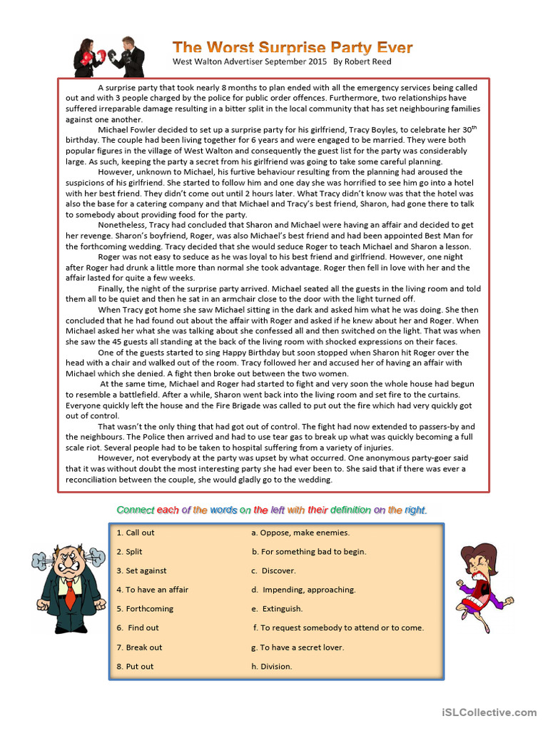 Worst Party Ever Reading and Debate PDF