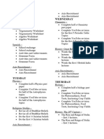 Summer 2021 - Weekly Plan - 2.08 7.08 - Monday Wednesday