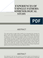 Lived Experiences of Student-Single Fathers