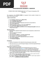 Instructions For UG 1 & 5 Semester Examination 2023 December