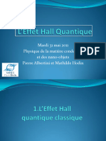 Effet Hall Quantique