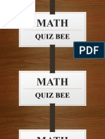 Math Quiz Bee Third Quarter