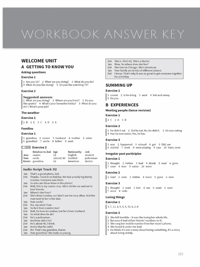 Think Level 2 练习册答案 | PDF