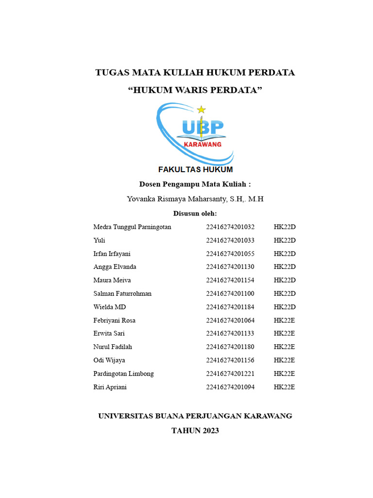 HUKUM PERDATA REv.2 | PDF | Hukum