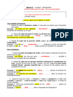 L&#039 Accord Du Verbe Avec Le Sujet Cas Particuliers 3eme Leçon Et Exercices