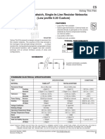 CS Ceramic Sandwich, Single-In-Line Resistor Networks (Low Profile 0.20 Custom)