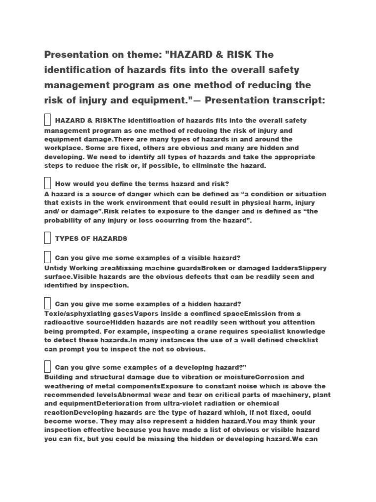 Presentation on theme pdf