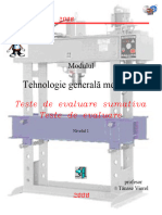 Tehnologie generală mecanică