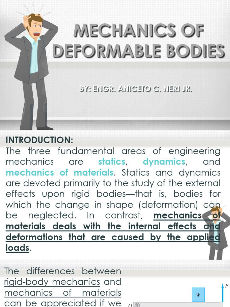 Mechanics of Deformable Bodies Explained | PDF | Stress (Mechanics ...