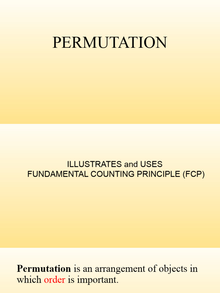 Counting Principles for Students | PDF