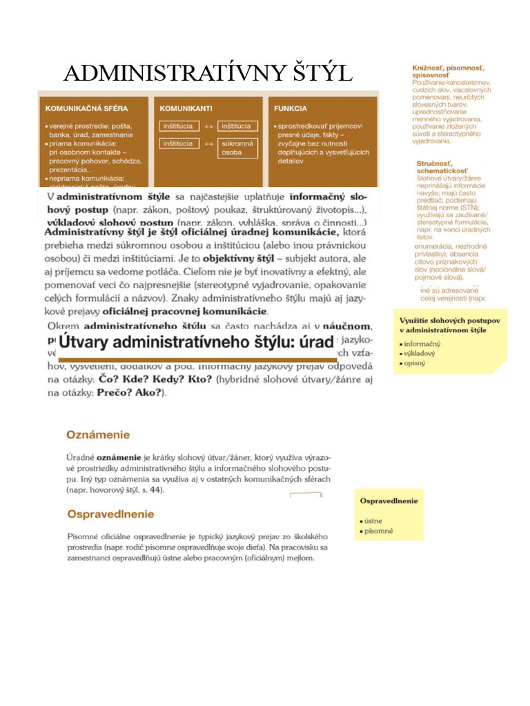 Administratívny Štýl | PDF