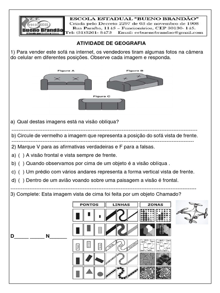 Atividades sobre Pontos de Vista 2º Ano | PDF