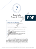 Quantitative Research Methods