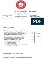 Design and Analysis of Cofferdam
