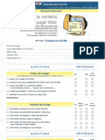 Evaluation de Page Et Site Web