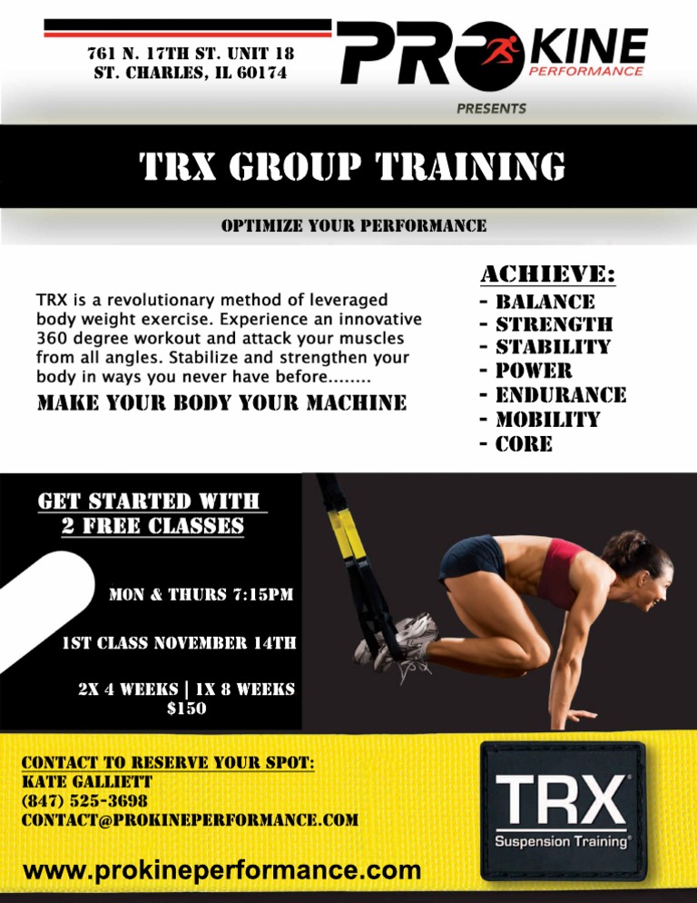 TRX Class Flyer 2011 | PDF | Relaciones personales, crianza y ...