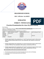 Xi - Physics (042) Practical Final Exam 2023-2024-1