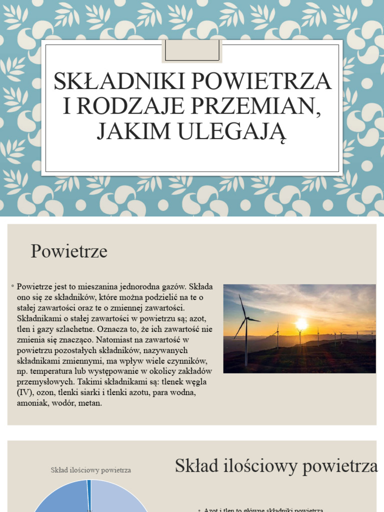 Składniki Powietrza I Rodzaje Przemian Jakim Ulegają Sprawdzian Pdf Odpowiedzi Składniki Powietrza I Rodzaje Przemian, Jakim Ulegają. | PDF
