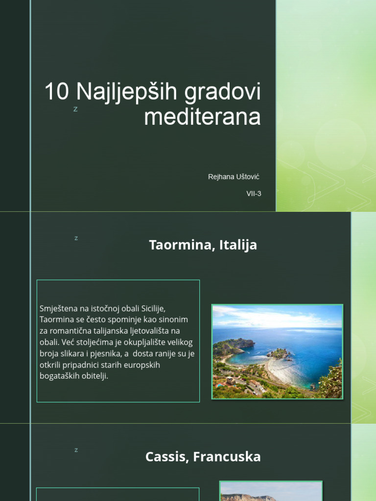 Najljepši Gradovi Mediterana | PDF