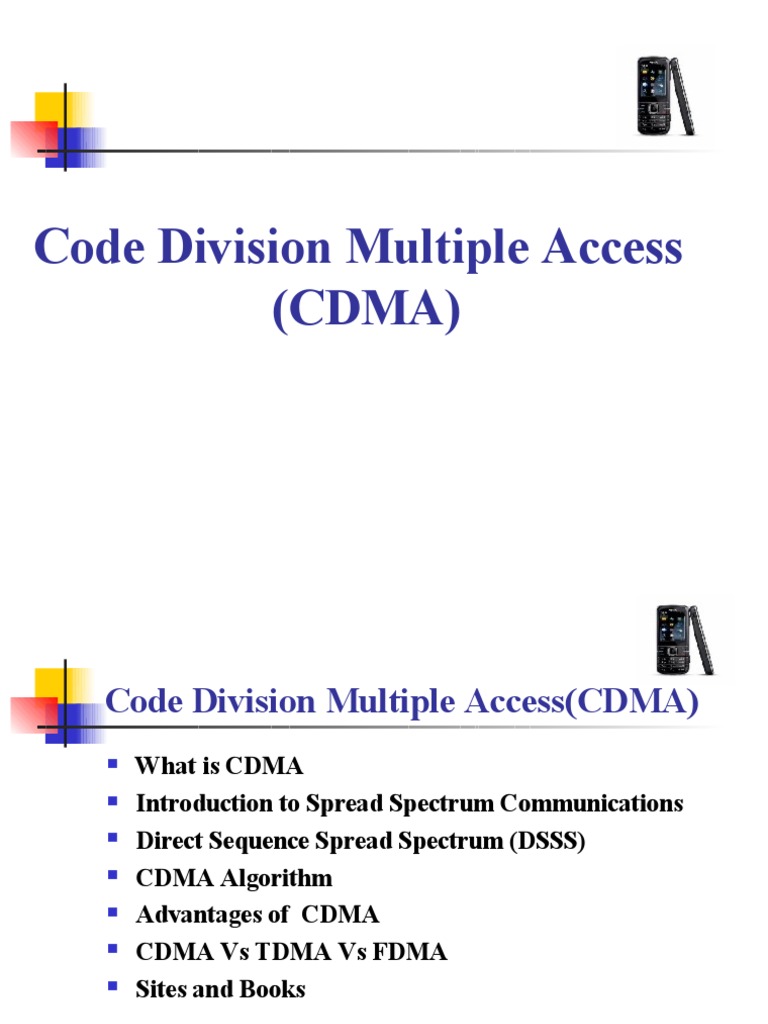 Understanding CDMA Technology Basics | PDF | Code Division Multiple ...