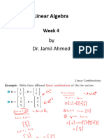 Linear Algebra-Week 4