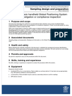 Sampling Design Operating A Basic Handheld Gps Unit For An Investigation or Compliance Inspection