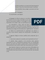 5.1 - 2º Estagio Da Leitura Analitica