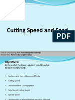 Cutting Speed and FeedLMS