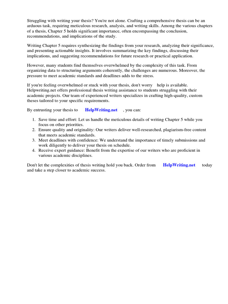 Chapter 5 Thesis Pdf Download Free Pdf Thesis Sampling Statistics