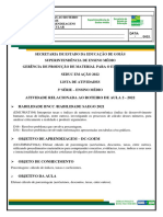 Atividade Matematica 3a Serie Aula 2 para o Professor